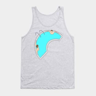 Two Bros Chillin in a Hot Tub Tank Top